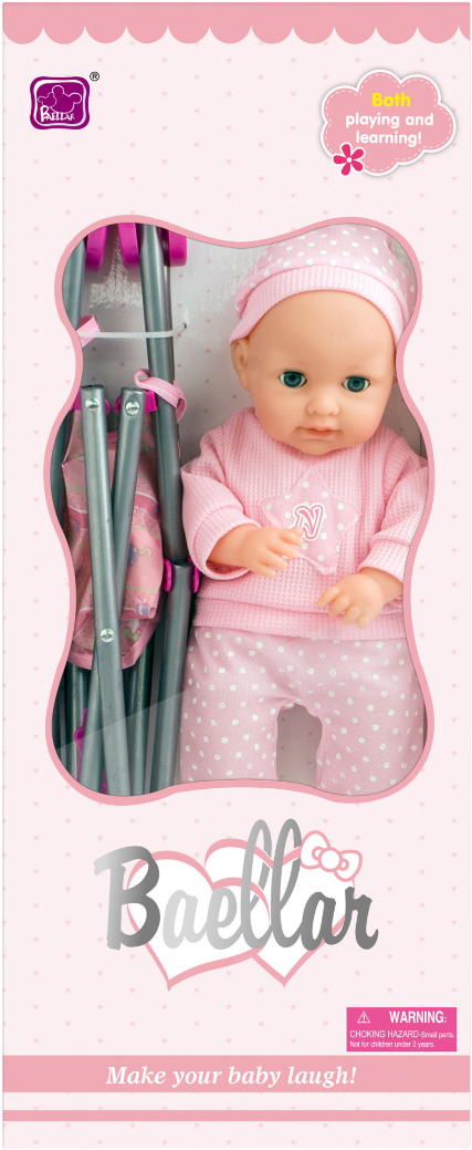 Купить Пупс. Набор Baellar с коляской 35 см (15999) - Фото 1 Пупс. Набор Baellar с коляской 35 см (15999) - Фото 1