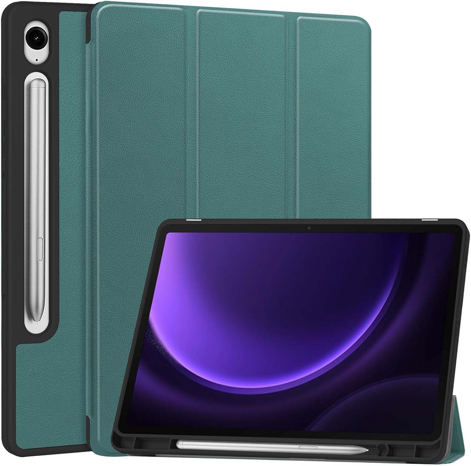Чехол для планшета BeCover Flexible TPU Mate for Samsung Galaxy Tab S10 FE (SM-X520/SM-X526) 10.9" Dark Green (713265) - Фото 1