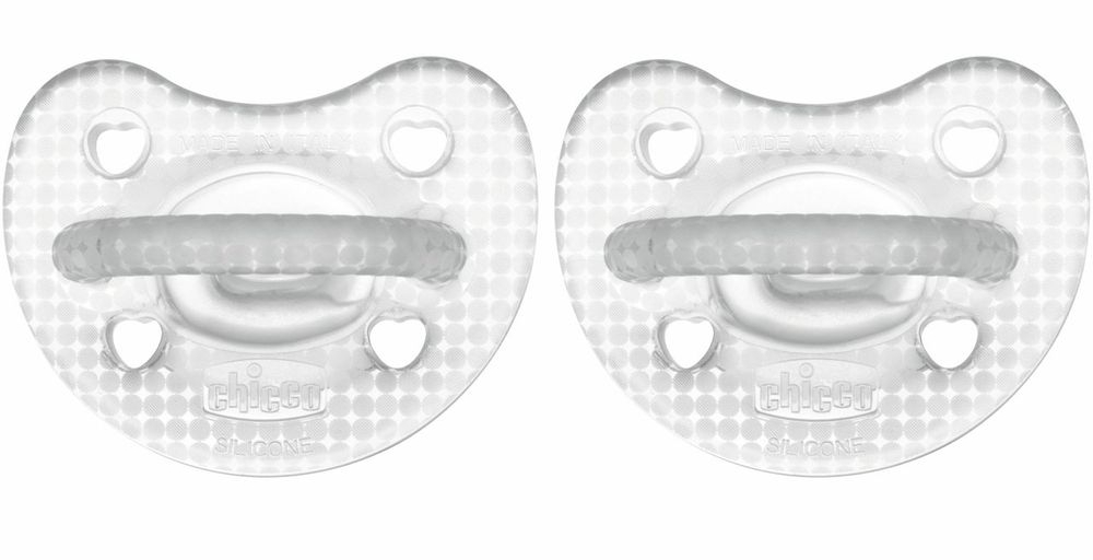 Ортодонтична пустушка Chicco Physioforma Crystal 2- 6 місяців 2 шт. (73088.31) - Фото 1
