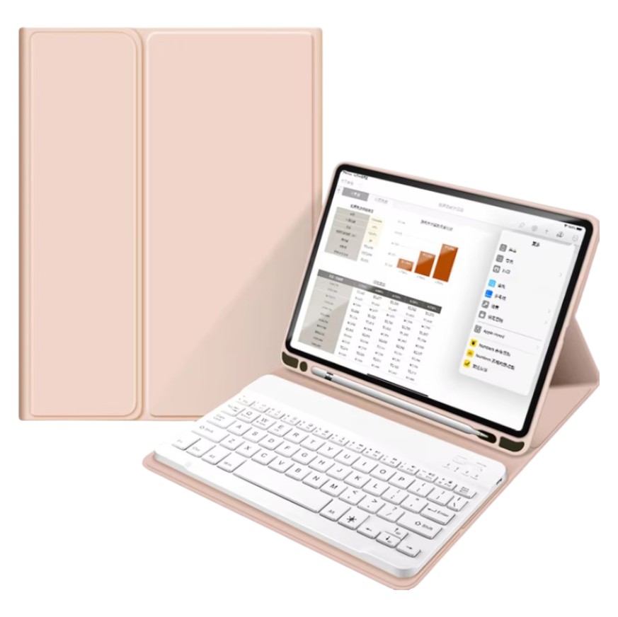 Чехол для планшета BeCover с беспроводной клавиатурой for для Apple iPad Pro 13" M4 2024 Pink (713006) - Фото 1