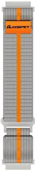 Ремінець для смарт-годинника KOSPET WOVEN NULON SILVER GREY 22 мм - Фото 1