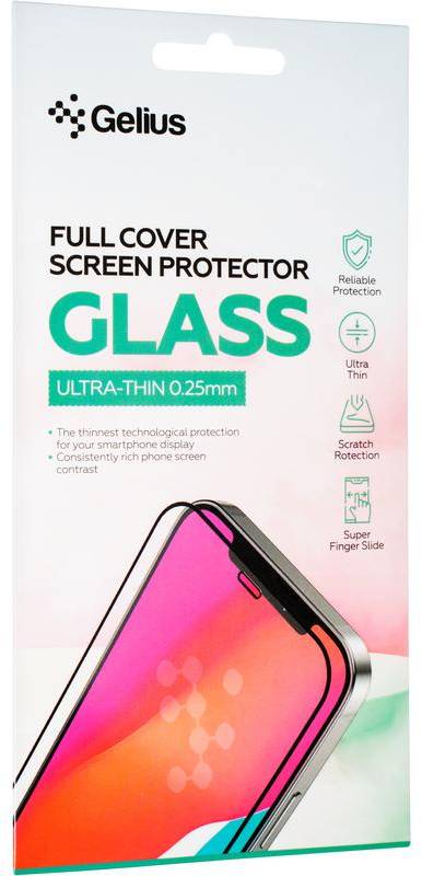 Захисне скло для смартфону Gelius Full Cover Ultra-Thin 0.25mm for Motorola G24/G34 Black (99122) - Фото 1