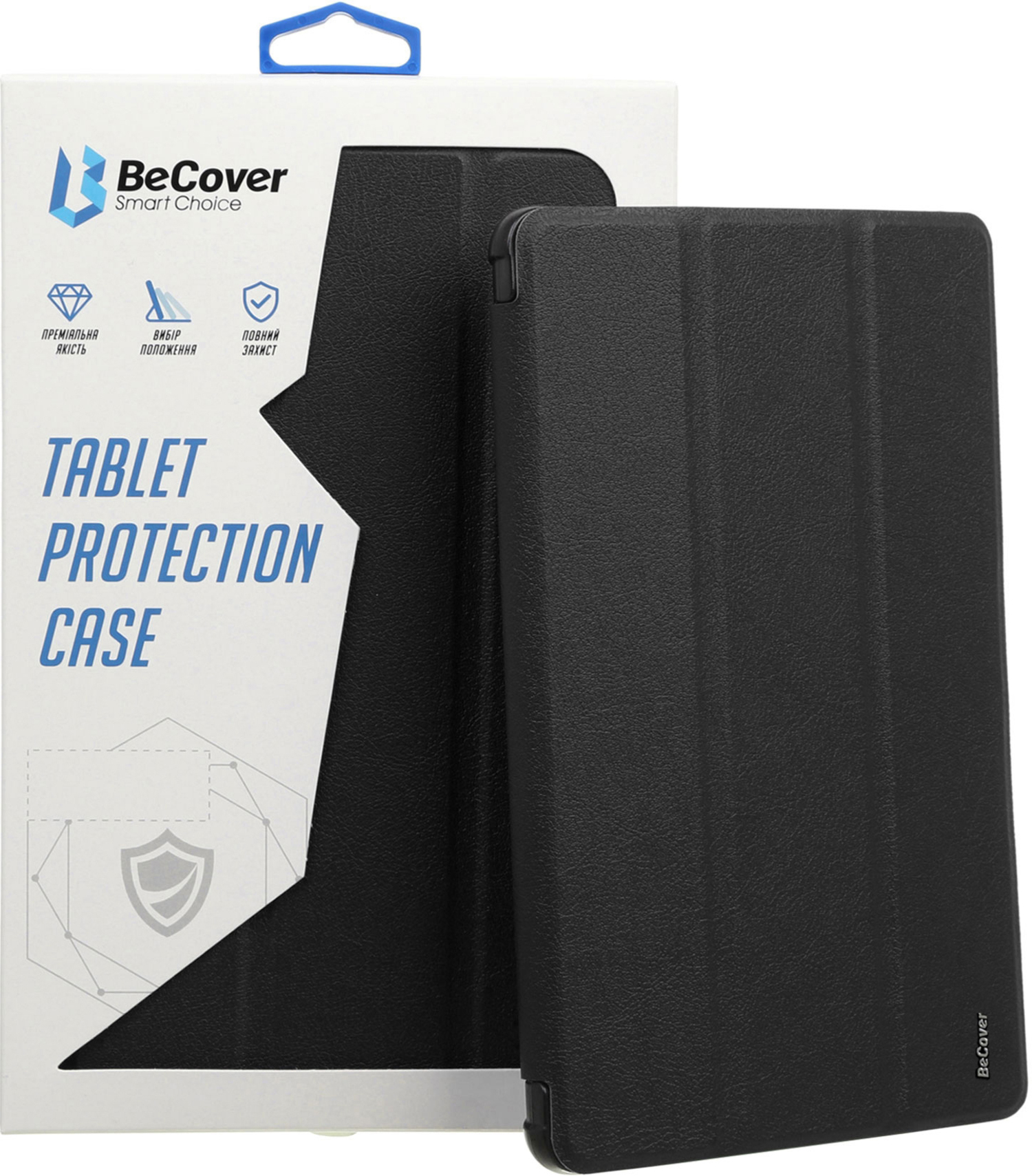Чехол для планшета BeCover Ultra Slim Origami Transparent Apple iPad Pro 12.9 2020/2021/2022 Black (711694) - Фото 1