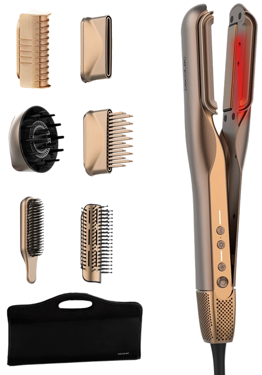 Вирівнювач волосся Cecotec AirLisse 6in1 iTwerk Champagne (A01_EU01_122191)