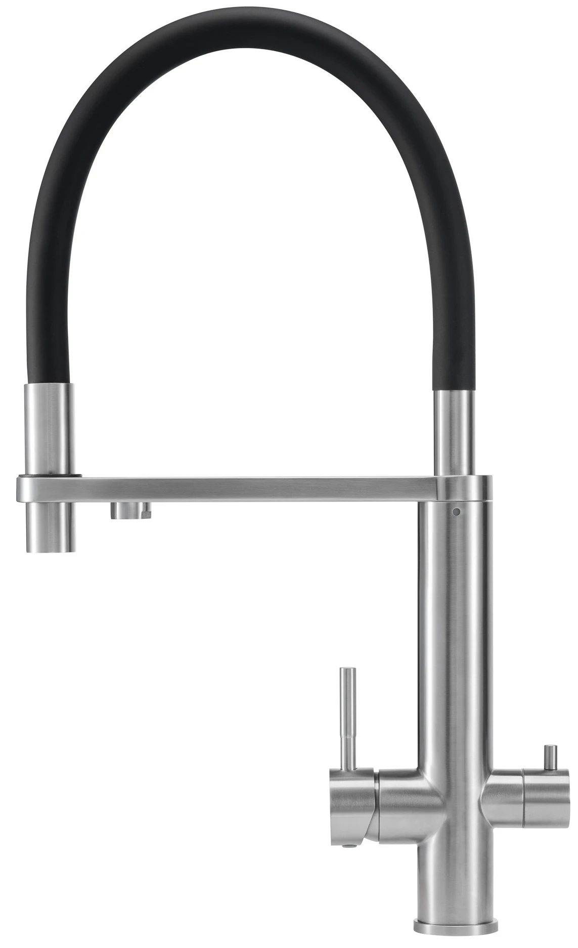 Кухонний змішувач GRANADO Hita inox black