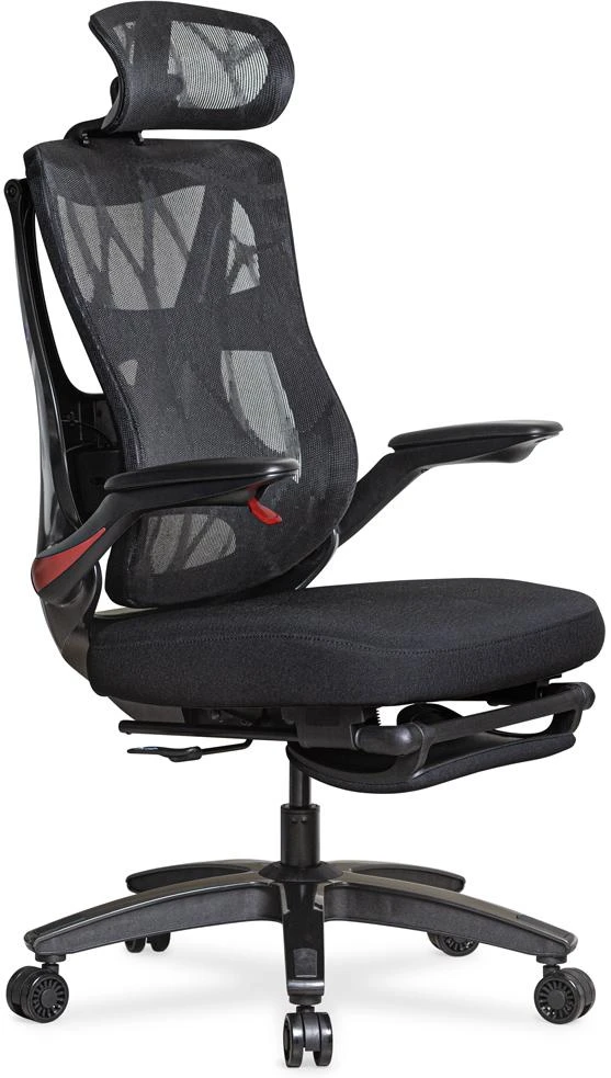 Крісло офісне Mealux HF-G30 Black Red (HF-G30 F/RB)