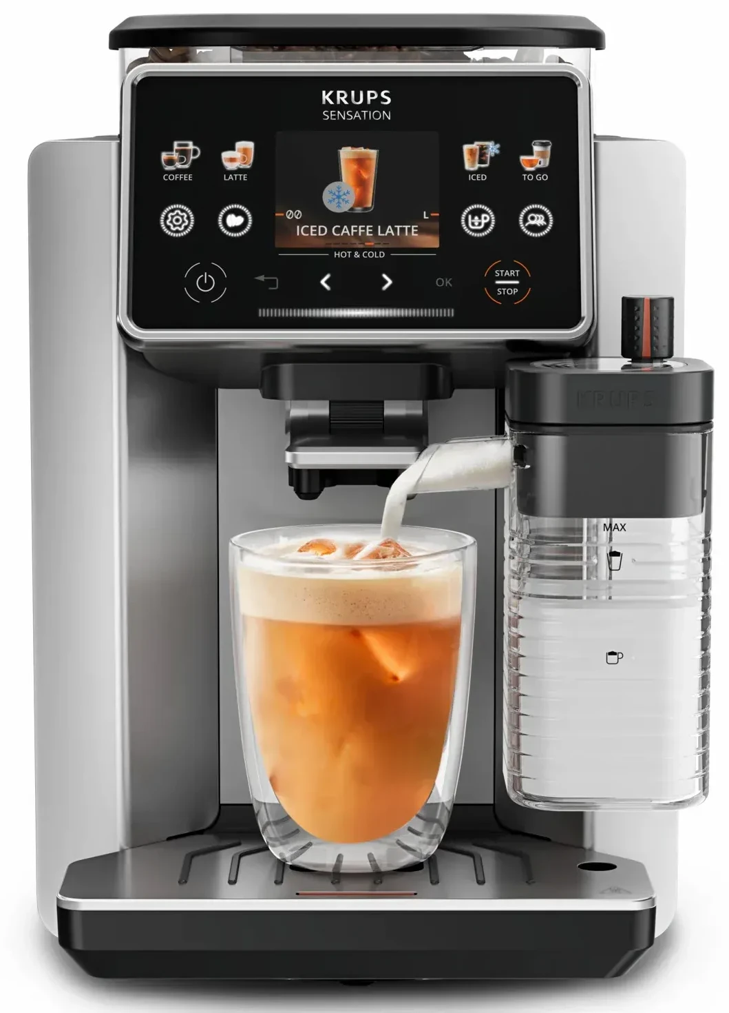 Кавомашина Krups EA918GE0 Sensation Elite Hot & Cold
