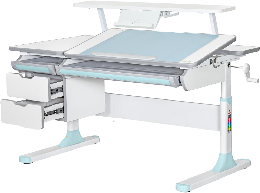 Парта шкільна Mealux Hamilton Multicolor BL (BD-680 W/G MC +BL +S50 WG)
