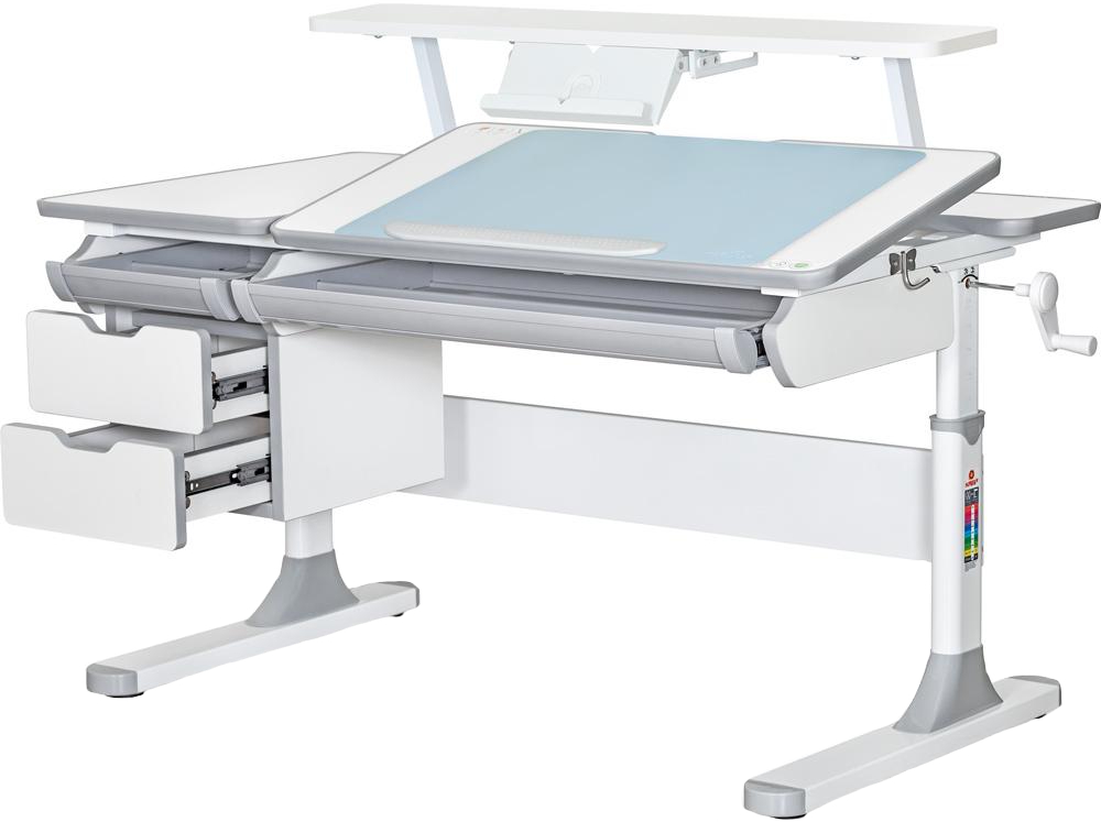 Парта шкільна Mealux Hamilton Multicolor G (BD-680 W/G MC + S50 WG)