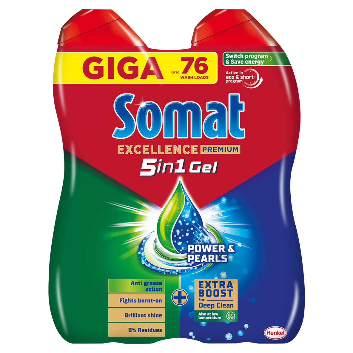 Гель для посудомийної машини Somat Exellence 684 + 684 мл