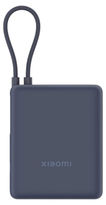 Батарея мобильная Xiaomi 10000mAh 33W Integrated Cable Blue (BHR9341GL) - Фото 1