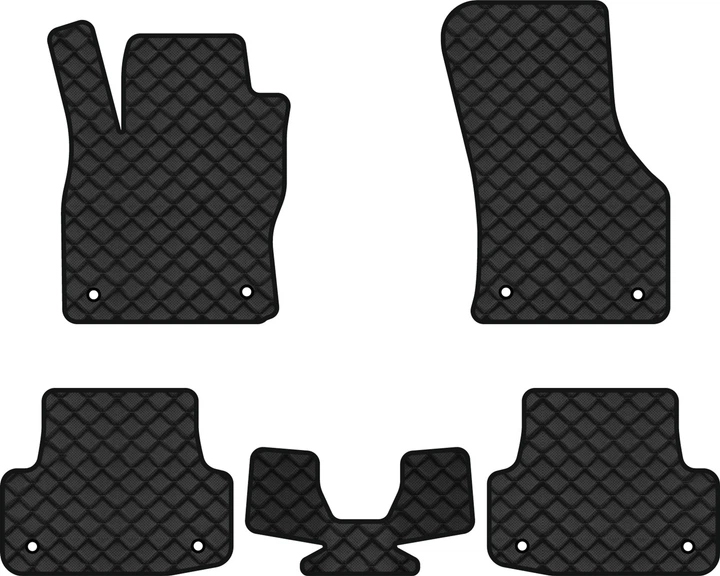 Коврики из экокожи в салон авто EVAtech ECO для A3 (8V) Audi 2012-2020 3 поколение Sedan USA AU33258CR5AV8BBB - Фото 1