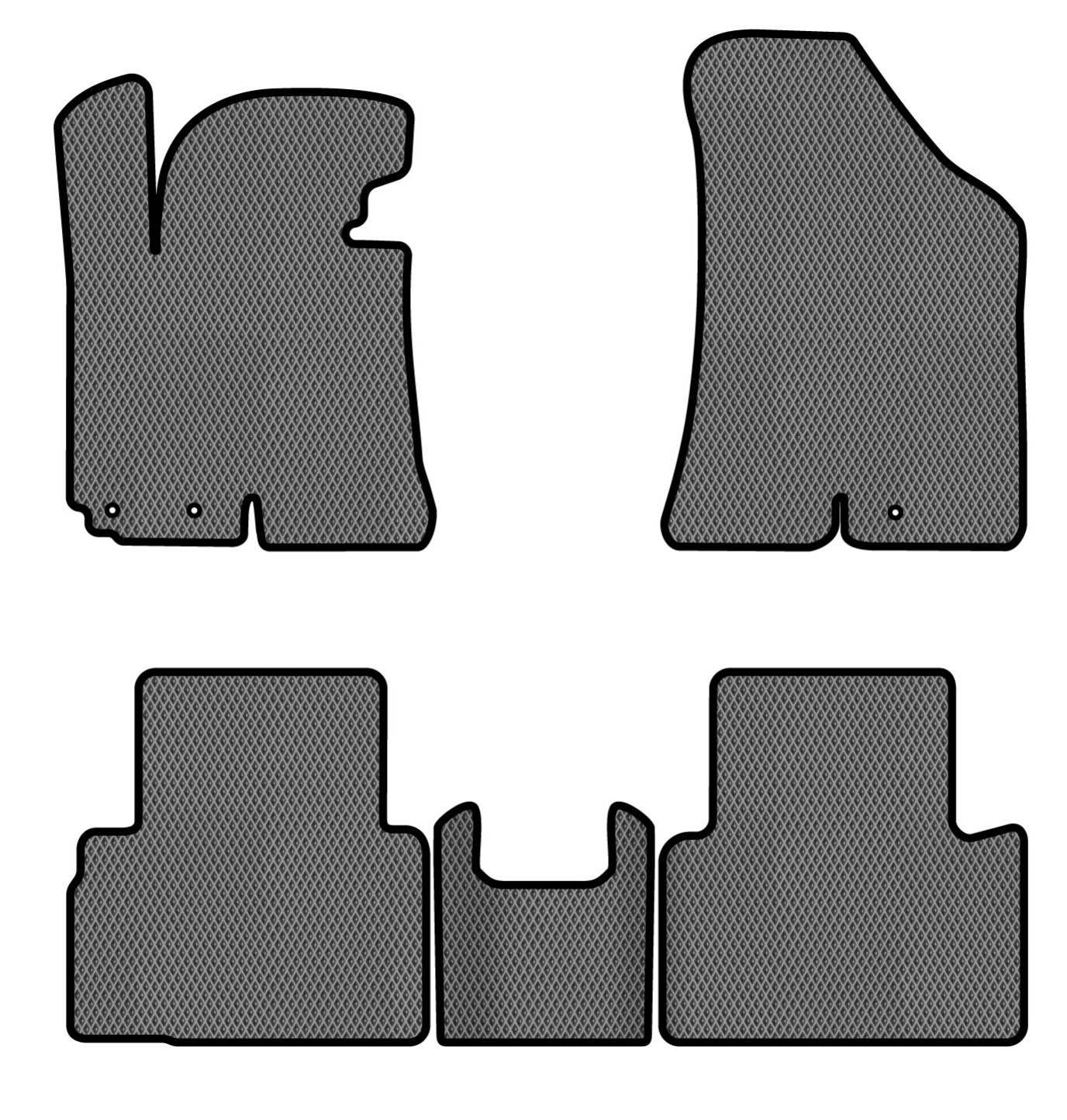 EVA коврики в салон авто EVAtech для Sportage (SL) Kia 2010-2015 3 поколение SUV EU (KI1323CV5LA3RGB) - Фото 1