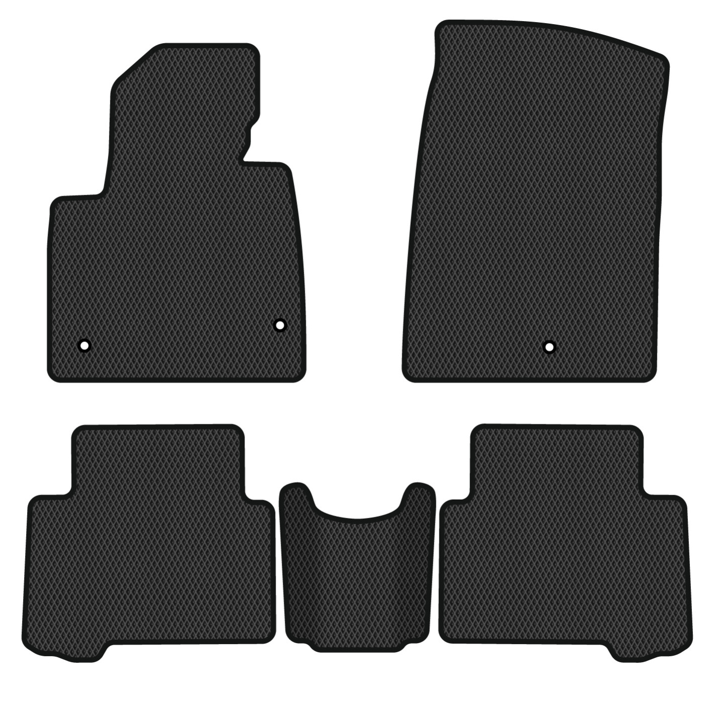 EVA коврики в салон авто EVAtech для Santa FE (DM) 7 seats Hyundai 2012-2017 3 поколение SUV USA HY34472CB5LA3RBB - Фото 1