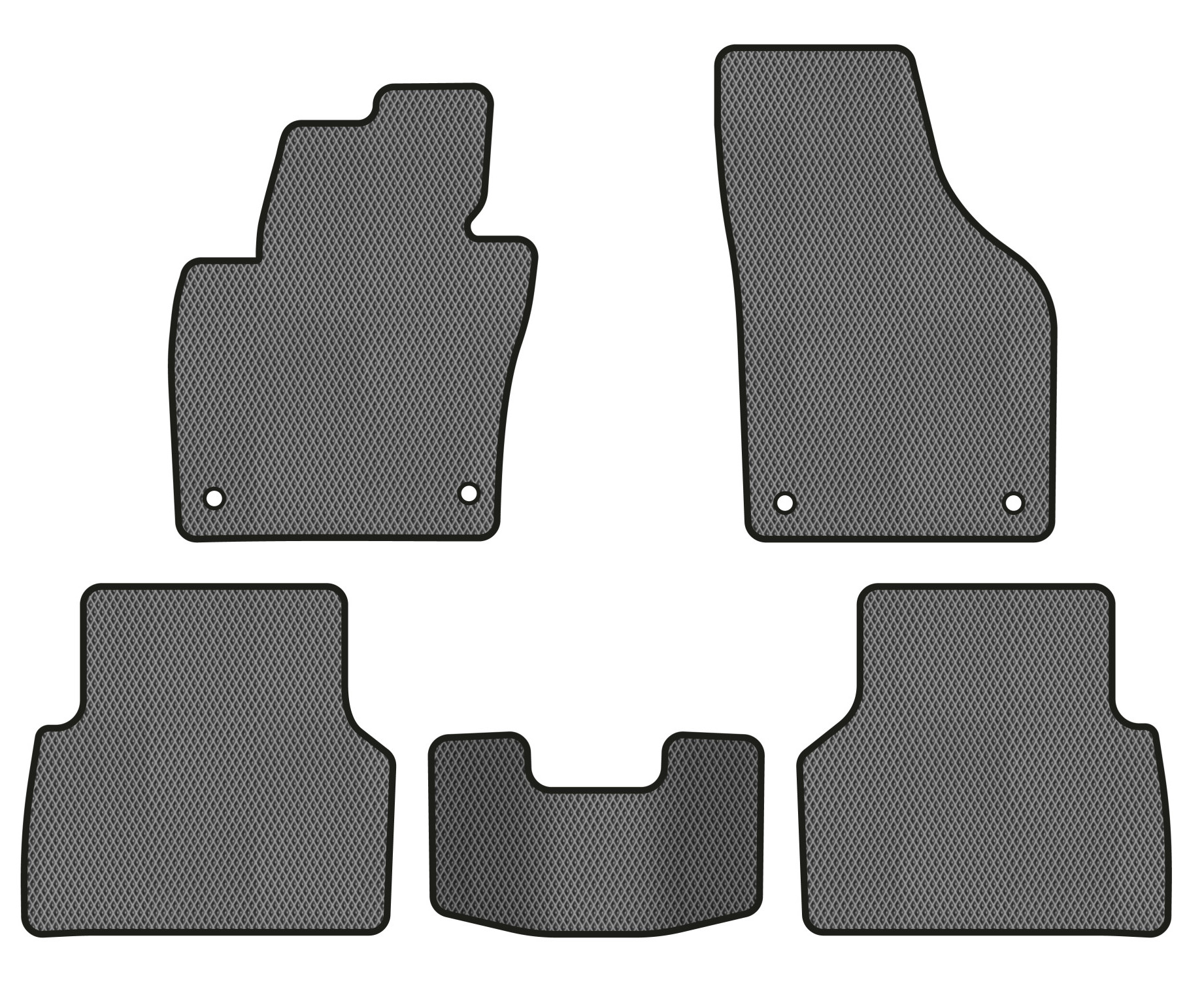 EVA коврики в салон авто EVAtech для Tiguan (NF) MT Volkswagen 2007-2018 1 поколение SUV EU (VW32987CS5AV4RGB) - Фото 1