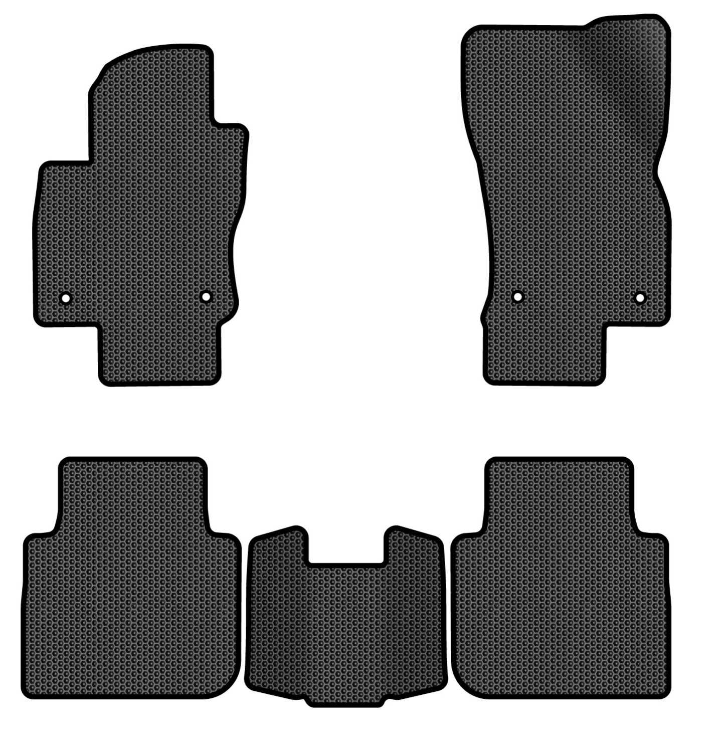 EVA килимки в салон авто EVAtech для Tiguan Allspace 7 seats Volkswagen 2016-2020 1 покоління SUV USA (VW1727CJ5AV4SBB) - Фото 1