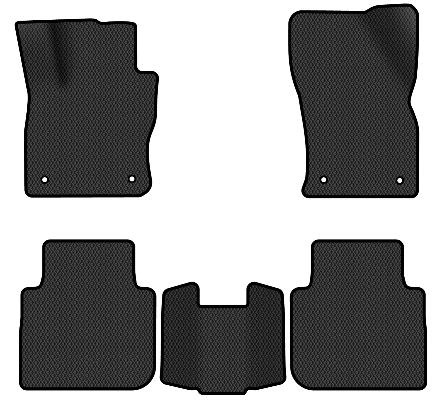 EVA килимки в салон авто EVAtech для Tiguan Allspace 7 seats Volkswagen 2016-2020 1 покоління SUV USA (VW1727CO5AV4RBB) - Фото 1