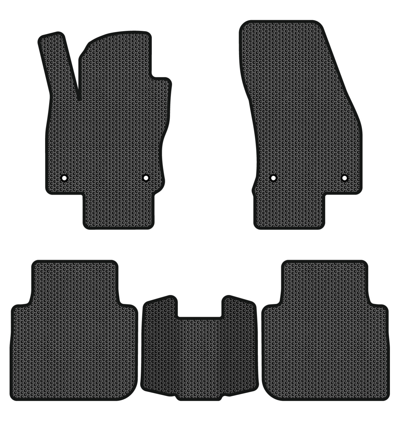 EVA коврики в салон авто EVAtech для Tiguan Allspace 5 seats Volkswagen 2016-2020 1 поколение SUV USA (VW13965CL5AV4SBB) - Фото 1