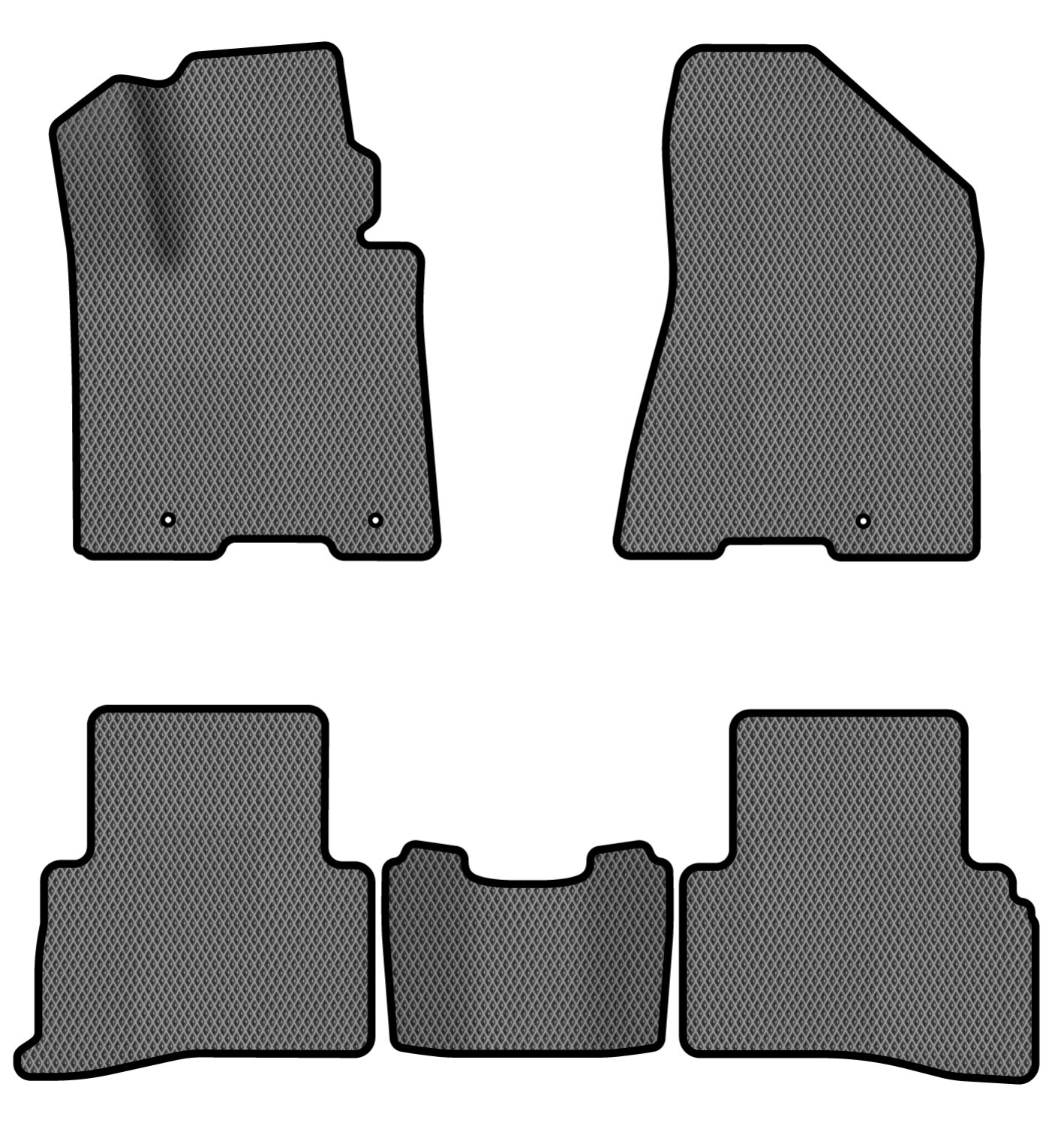 EVA килимки в салон авто EVAtech для Sportage (QL) Kia 2016-2021 4 покоління SUV EU (KI1358CE5LA3RGB) - Фото 1