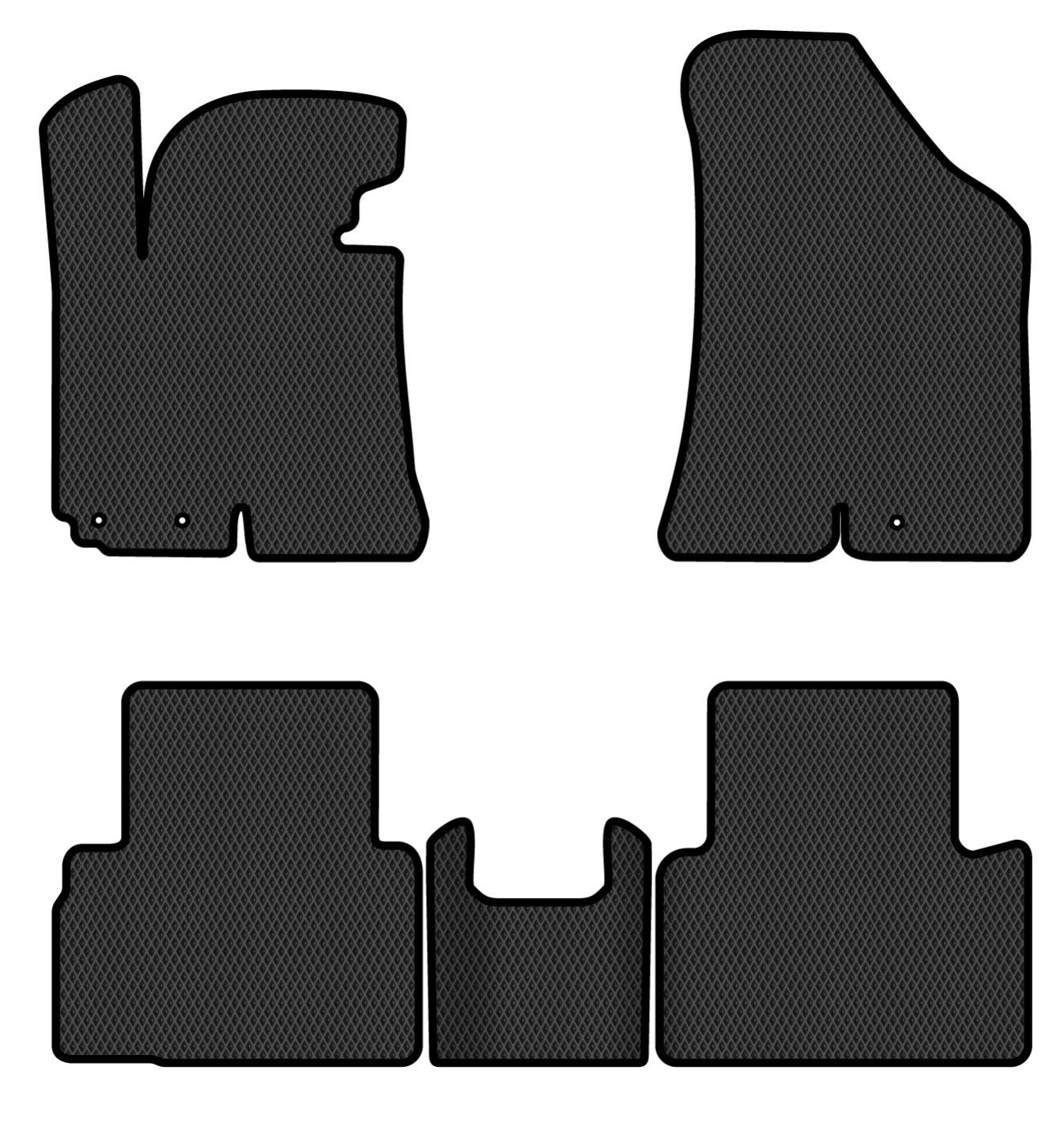 EVA коврики в салон авто EVAtech для Sportage (SL) Kia 2010-2015 3 поколение SUV EU (KI1323CV5LA3RBB) - Фото 1