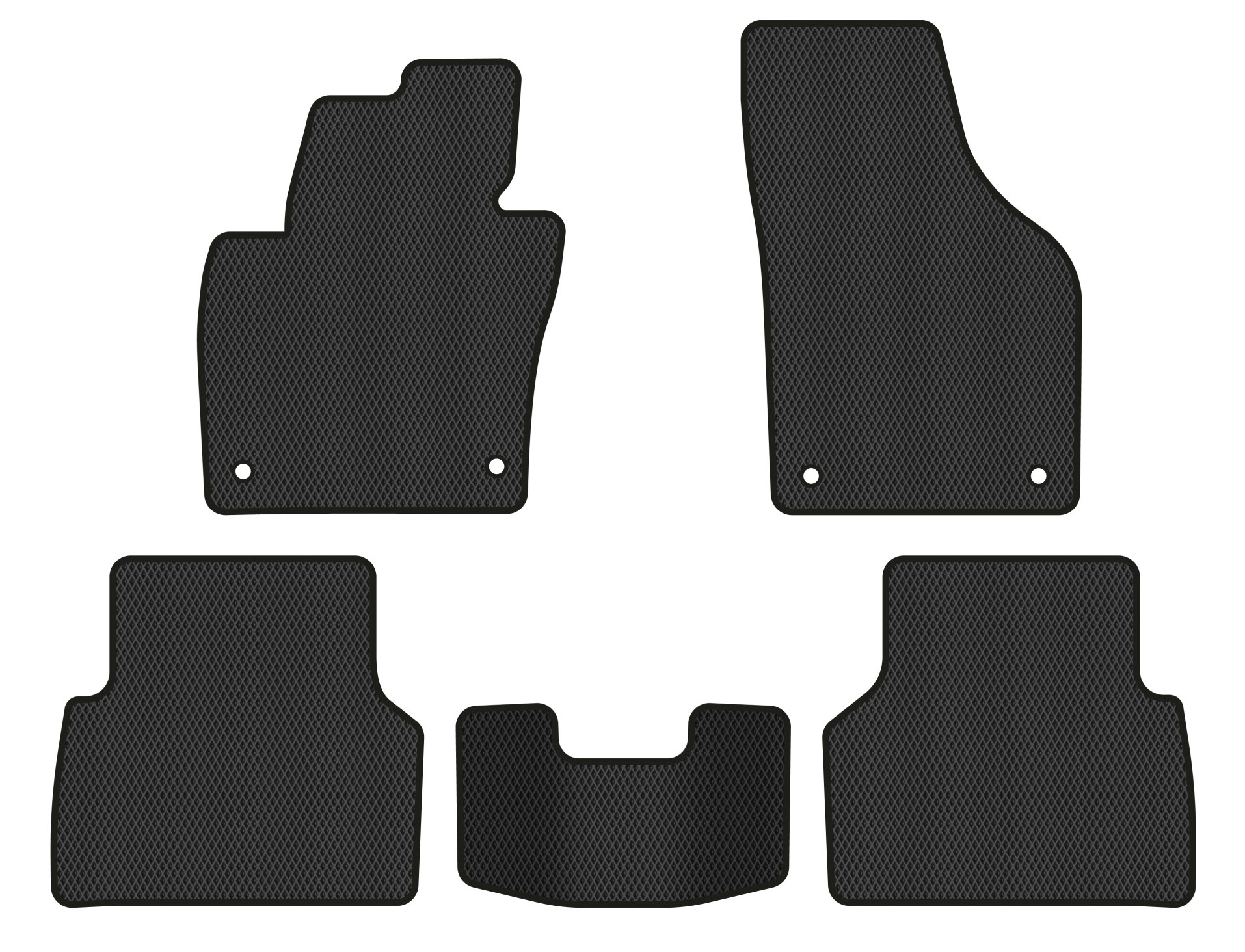 EVA коврики в салон авто EVAtech для Tiguan (NF) MT Volkswagen 2007-2018 1 поколение SUV EU (VW32987CS5AV4RBB) - Фото 1