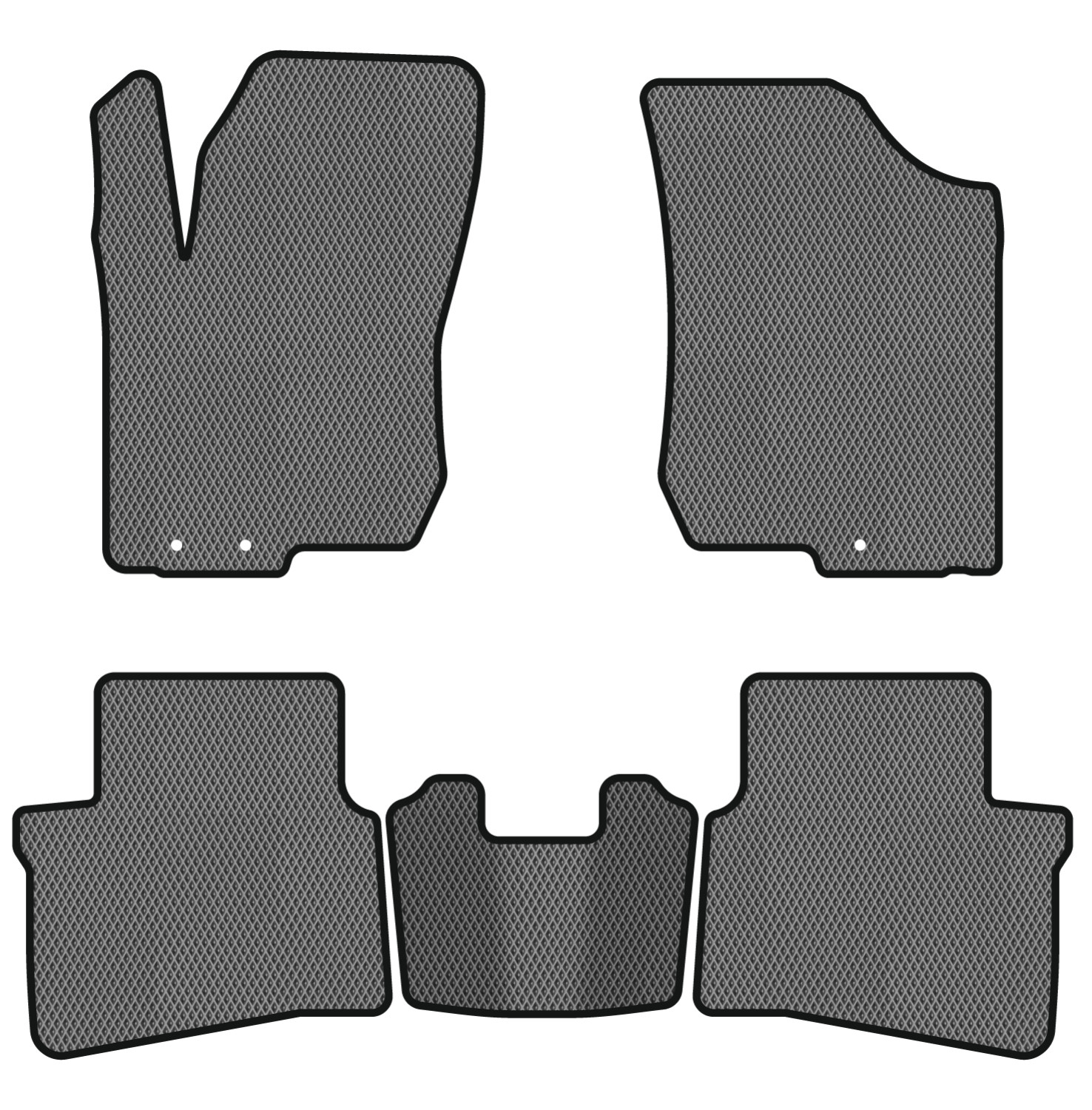 EVA килимки в салон авто EVAtech для i30 (FD) Restyling Hyundai 2010-2012 1 покоління Htb EU HY32820CV5LA3RGB - Фото 1