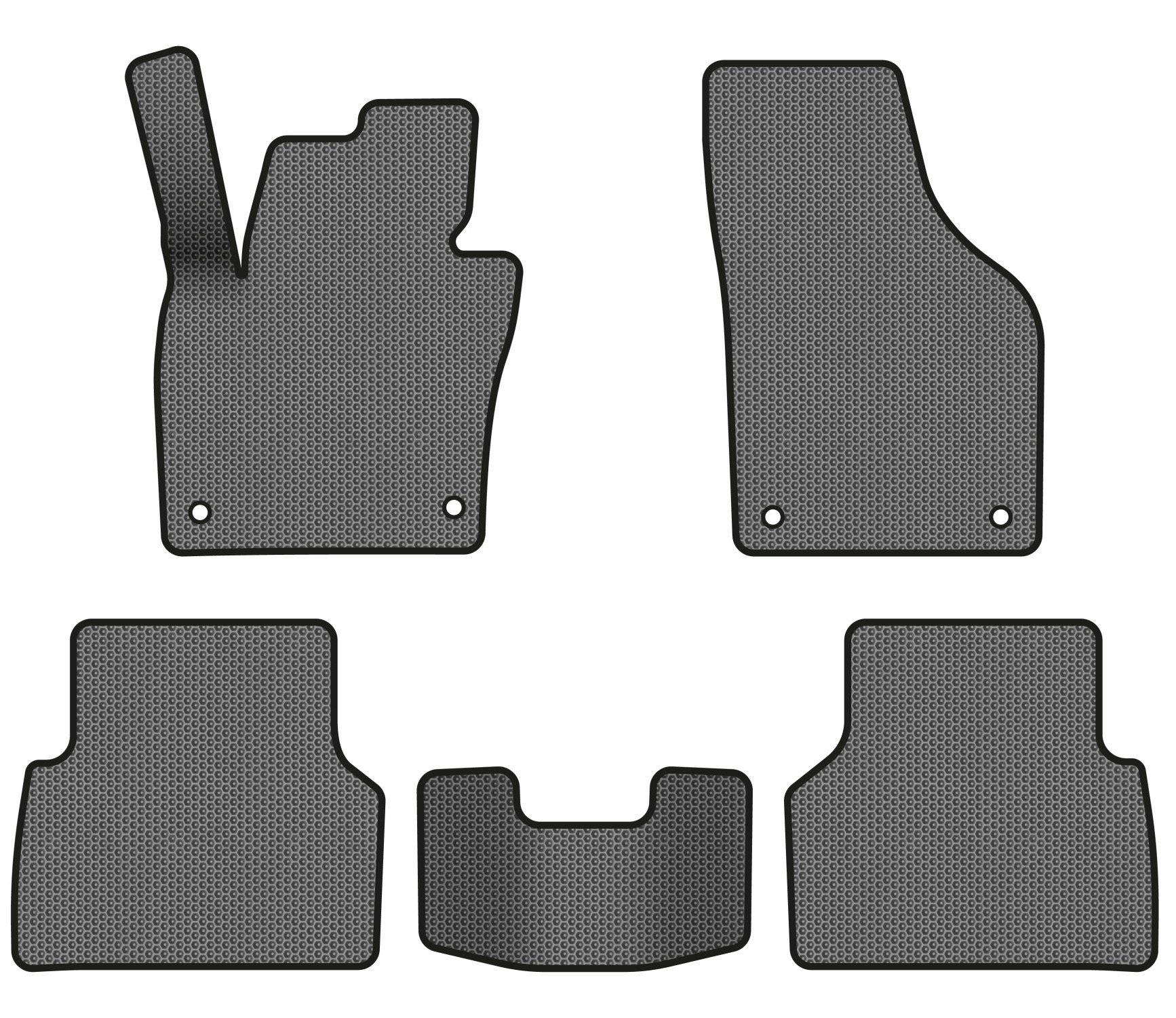 EVA коврики в салон авто EVAtech для Tiguan (NF) MT Volkswagen 2007-2018 1 поколение SUV EU (VW32987CR5AV4SGB) - Фото 1