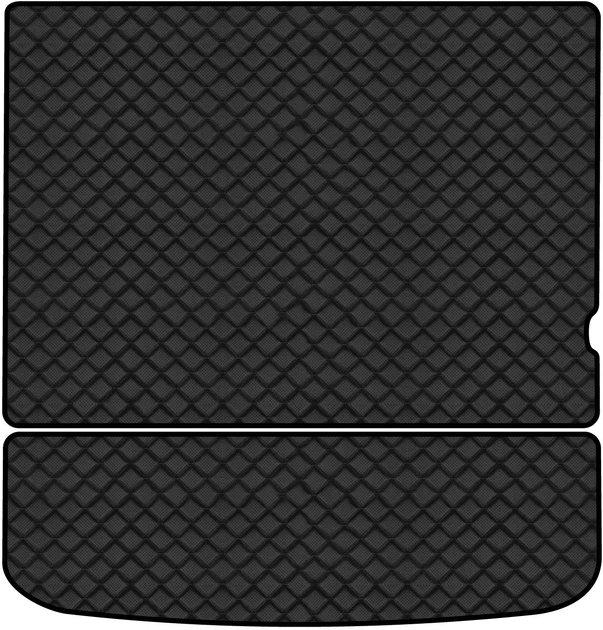 Килимок з екошкіри в багажник авто EVAtech ECO для Journey (2 clips) 5 seats Dodge 2007-2020 1 покоління SUV EU DE13386BE2BBB - Фото 1