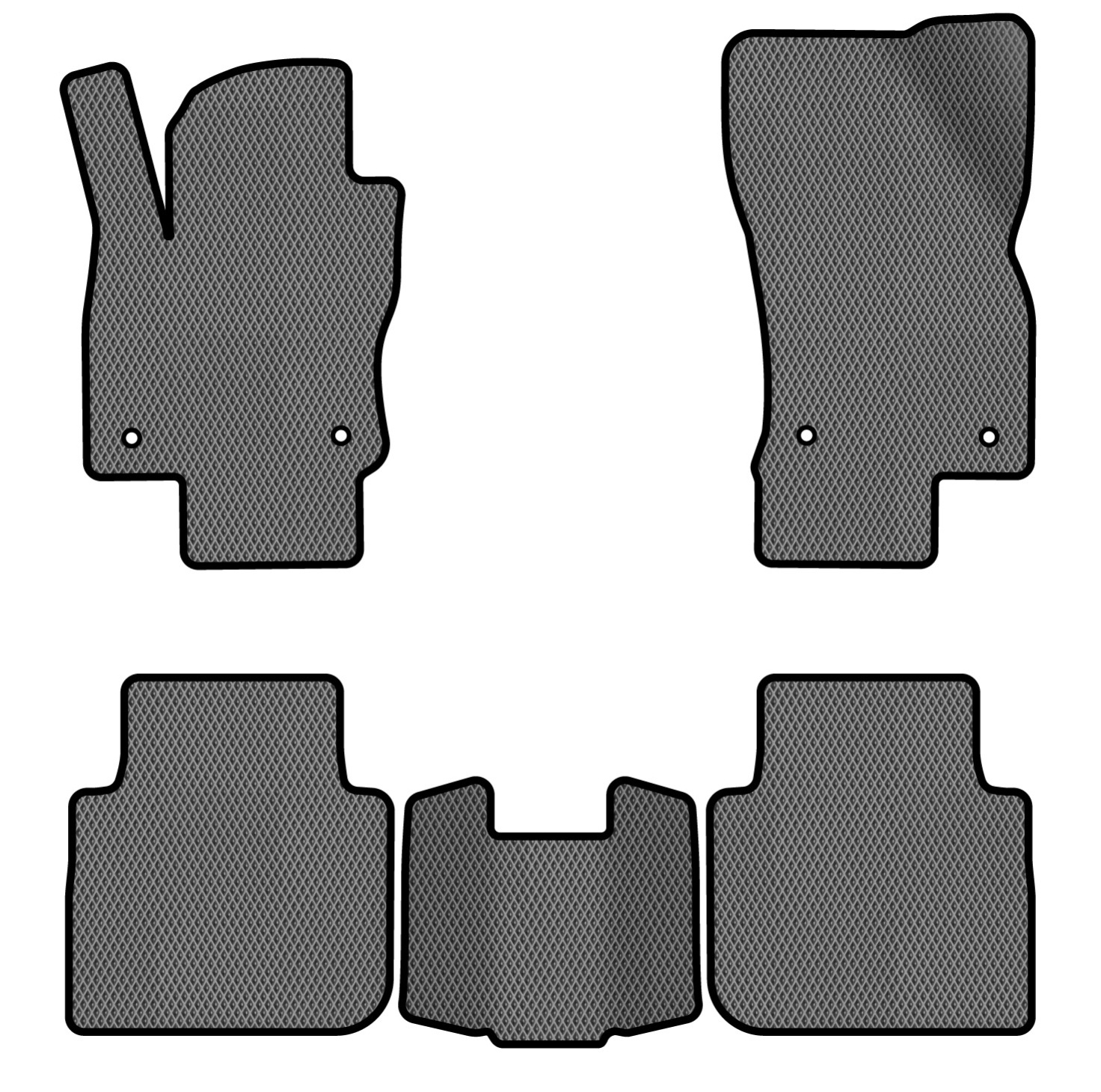 EVA килимки в салон авто EVAtech для Tiguan Allspace 7 seats Volkswagen 2016-2020 1 покоління SUV USA (VW1727CH5AV4RGB) - Фото 1