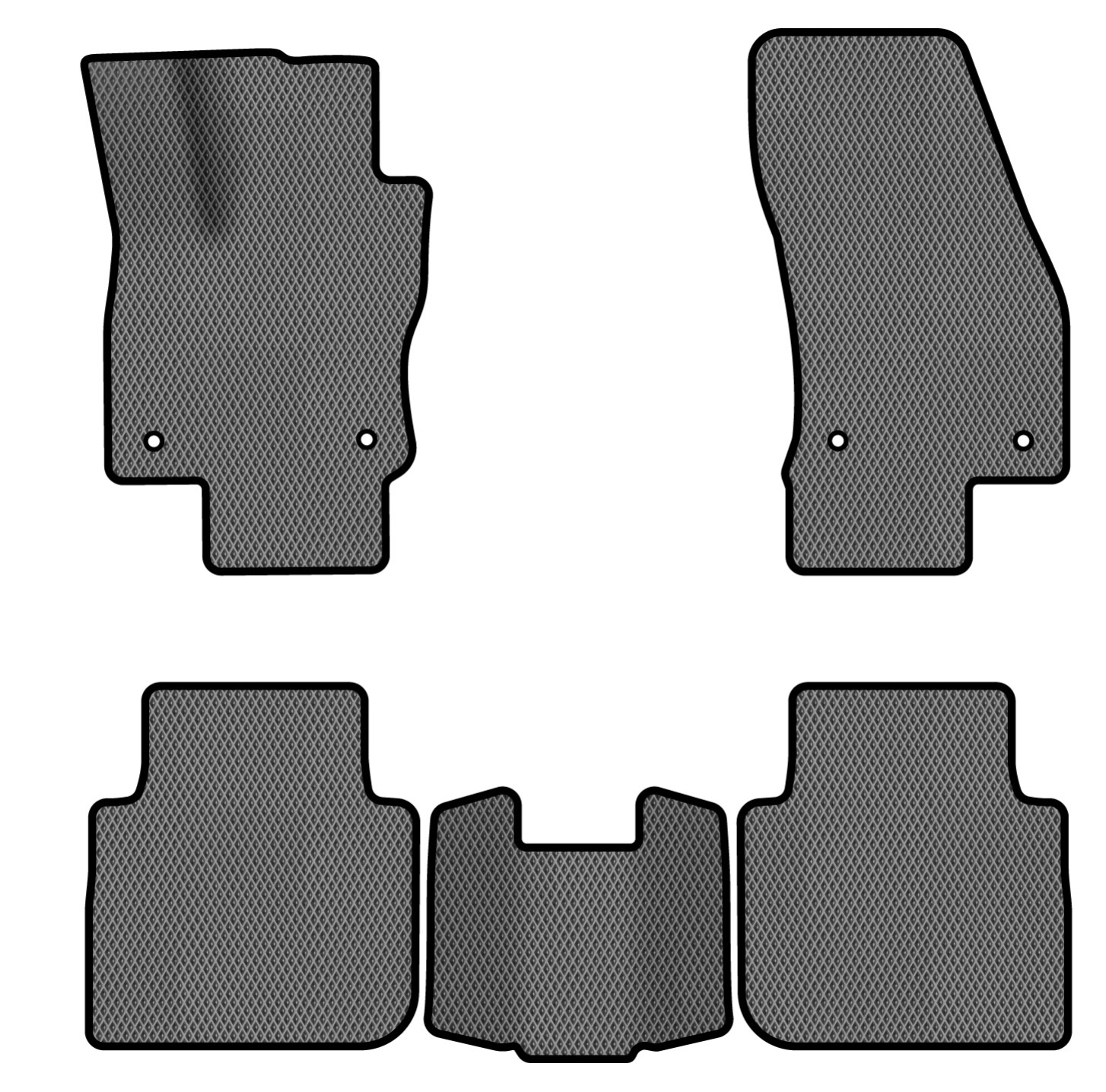 EVA килимки в салон авто EVAtech для Tiguan Allspace 7 seats Volkswagen 2016-2020 1 покоління SUV USA (VW1727CK5AV4RGB) - Фото 1