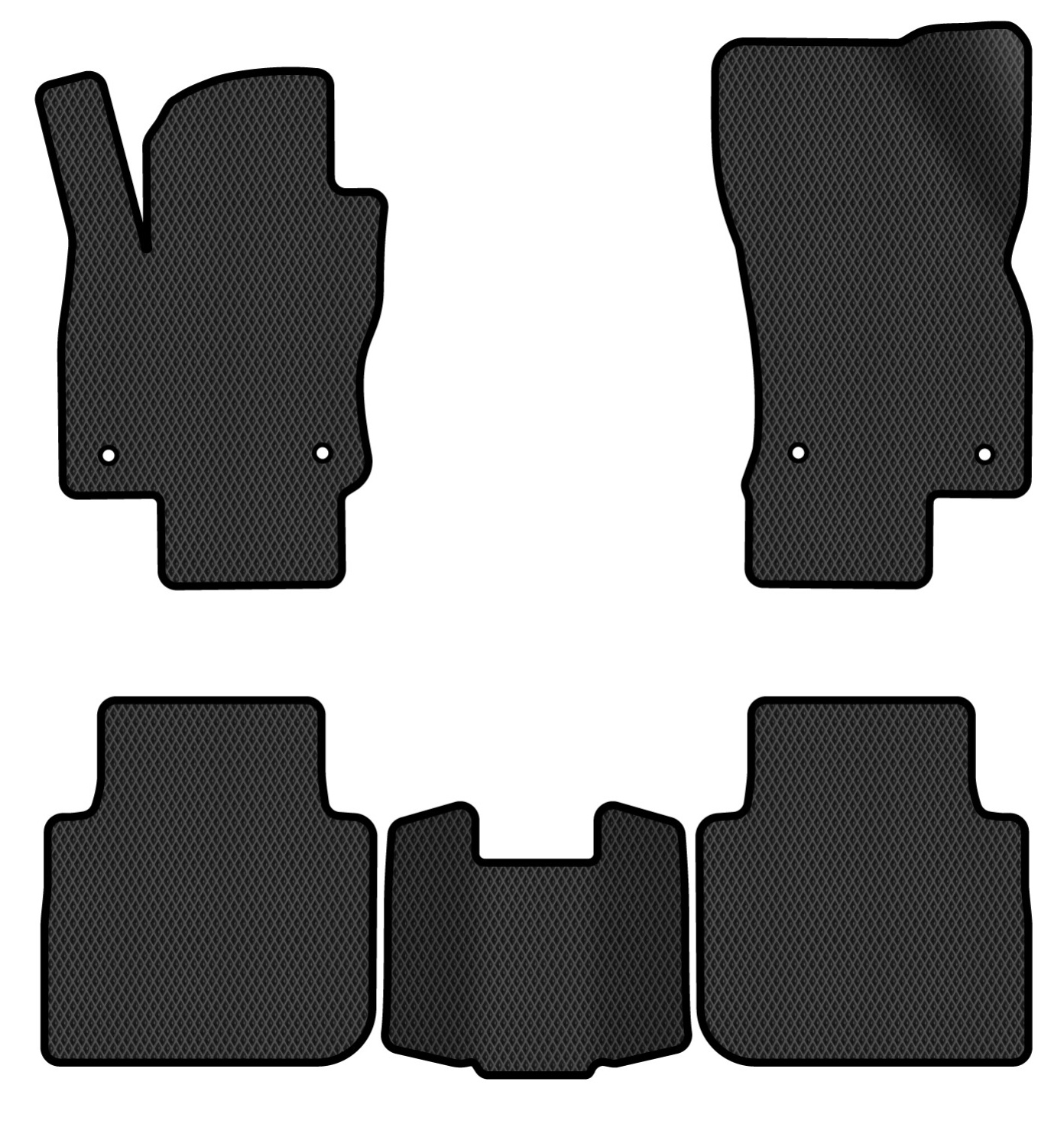 EVA килимки в салон авто EVAtech для Tiguan Allspace 7 seats Volkswagen 2016-2020 1 покоління SUV USA (VW1727CH5AV4RBB) - Фото 1