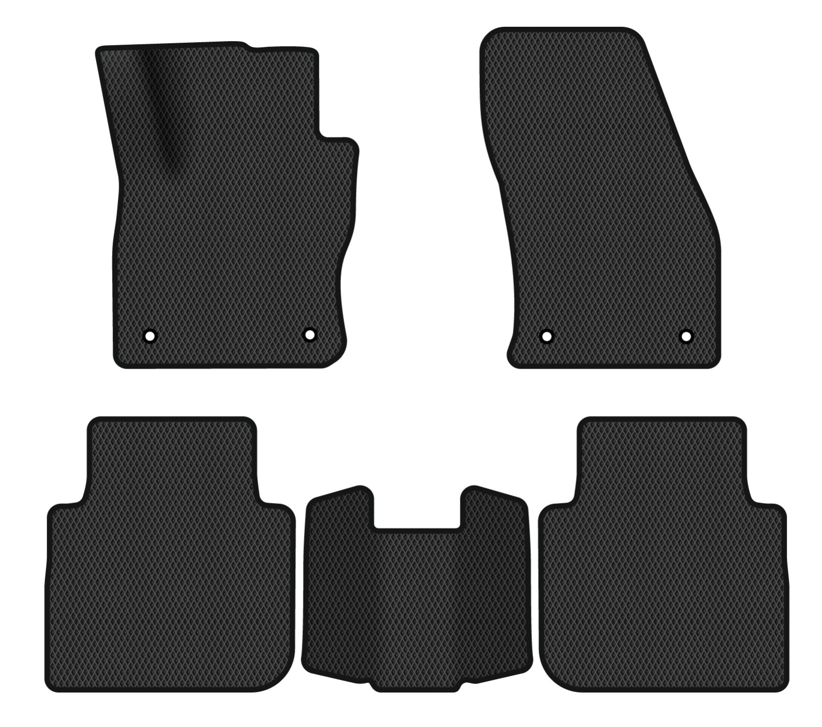 EVA коврики в салон авто EVAtech для Tiguan Allspace 5 seats Volkswagen 2016-2020 1 поколение SUV USA (VW13965CQ5AV4RBB) - Фото 1