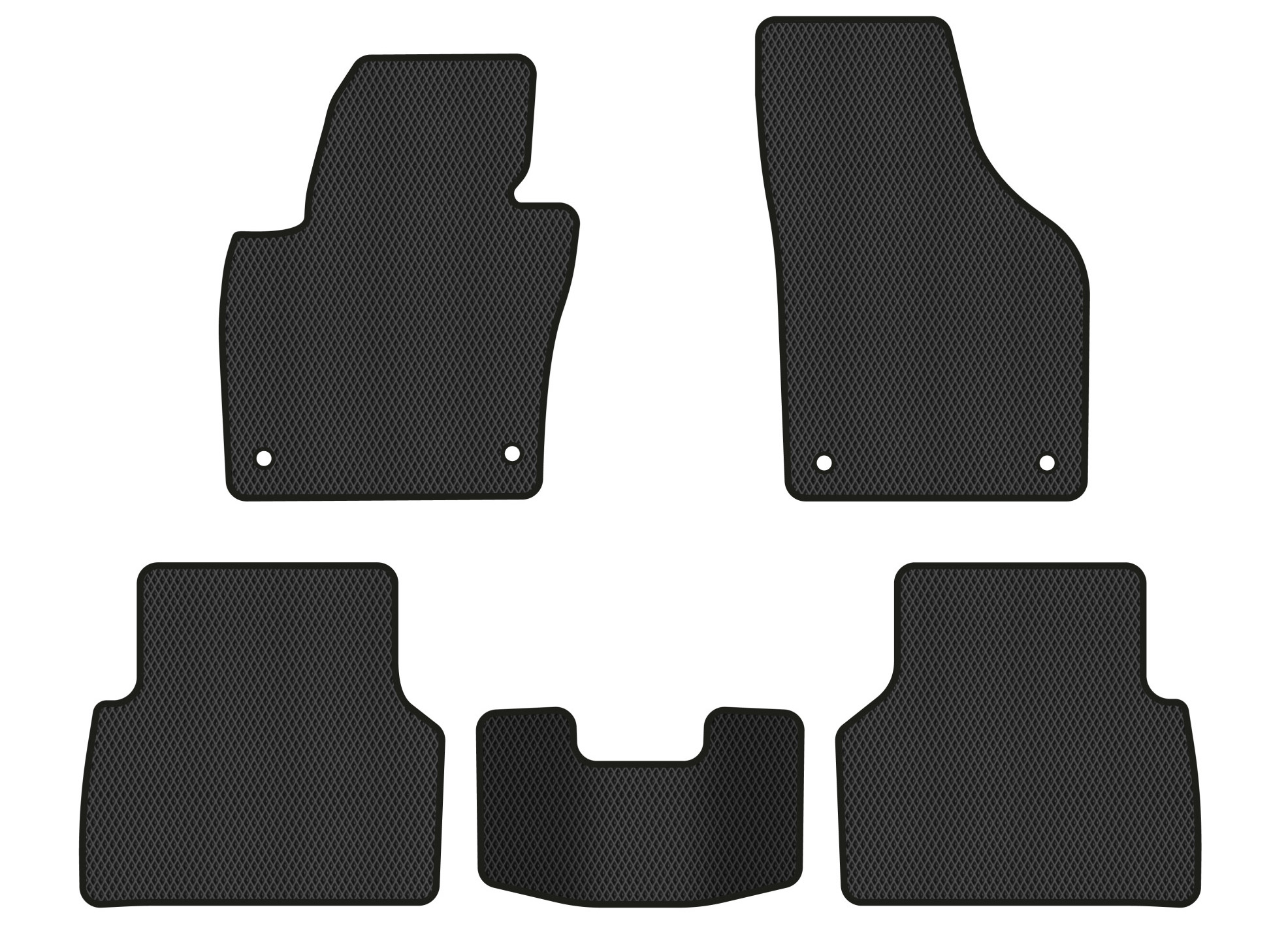 EVA килимки в салон авто EVAtech для Tiguan (NF) AT Volkswagen 2007-2018 1 покоління SUV EU (VW32872CS5AV4RBB) - Фото 1