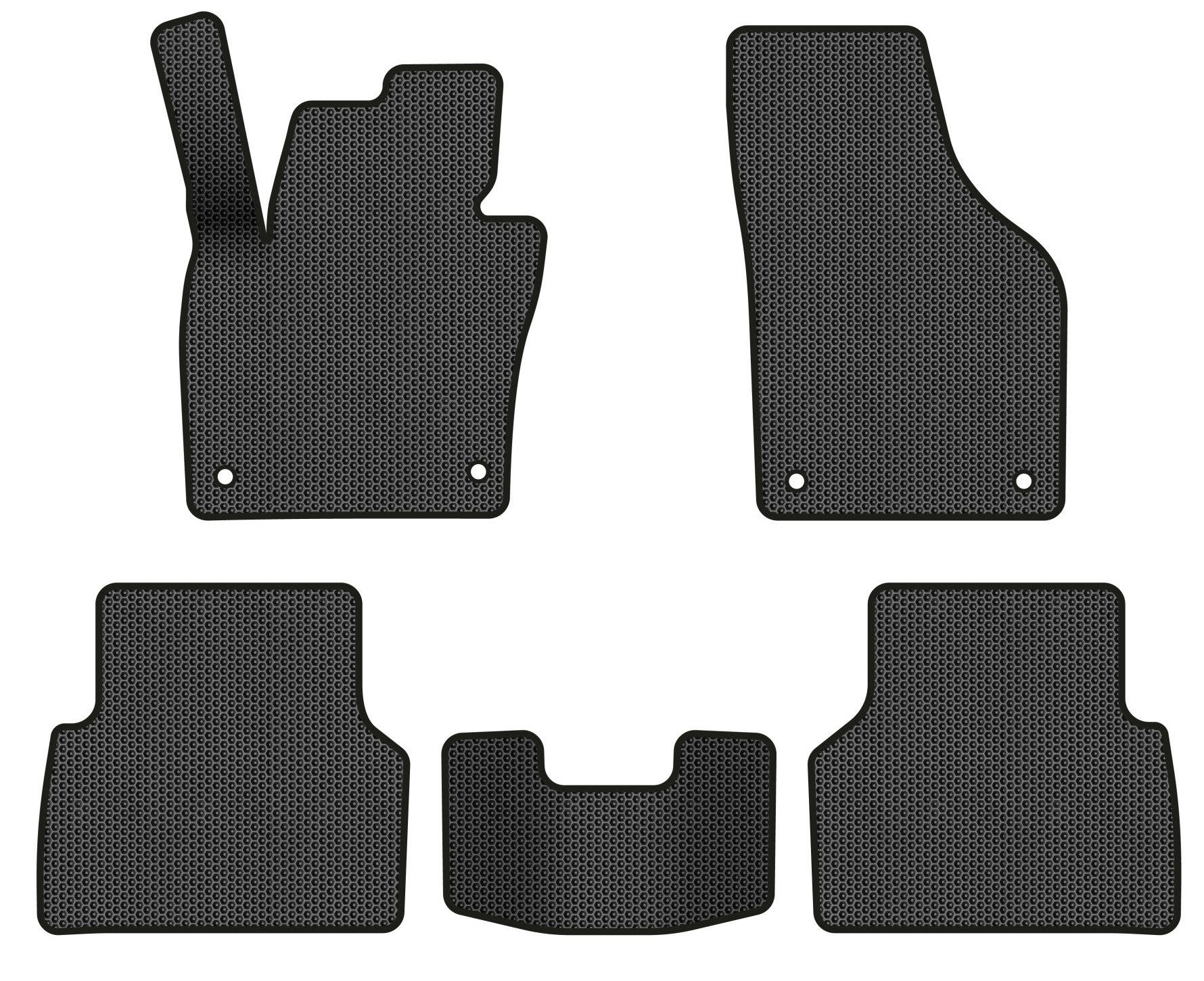 EVA коврики в салон авто EVAtech для Tiguan (NF) MT Volkswagen 2007-2018 1 поколение SUV EU (VW32987CR5AV4SBB) - Фото 1