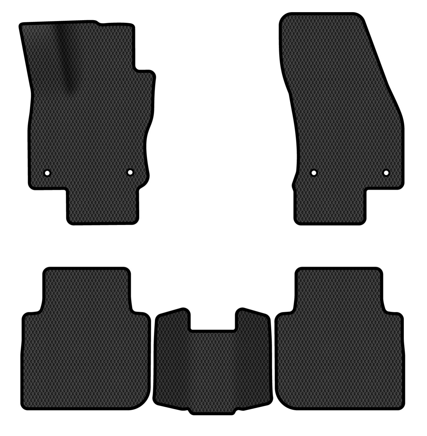 EVA килимки в салон авто EVAtech для Tiguan Allspace 7 seats Volkswagen 2016-2020 1 покоління SUV USA (VW1727CK5AV4RBB) - Фото 1