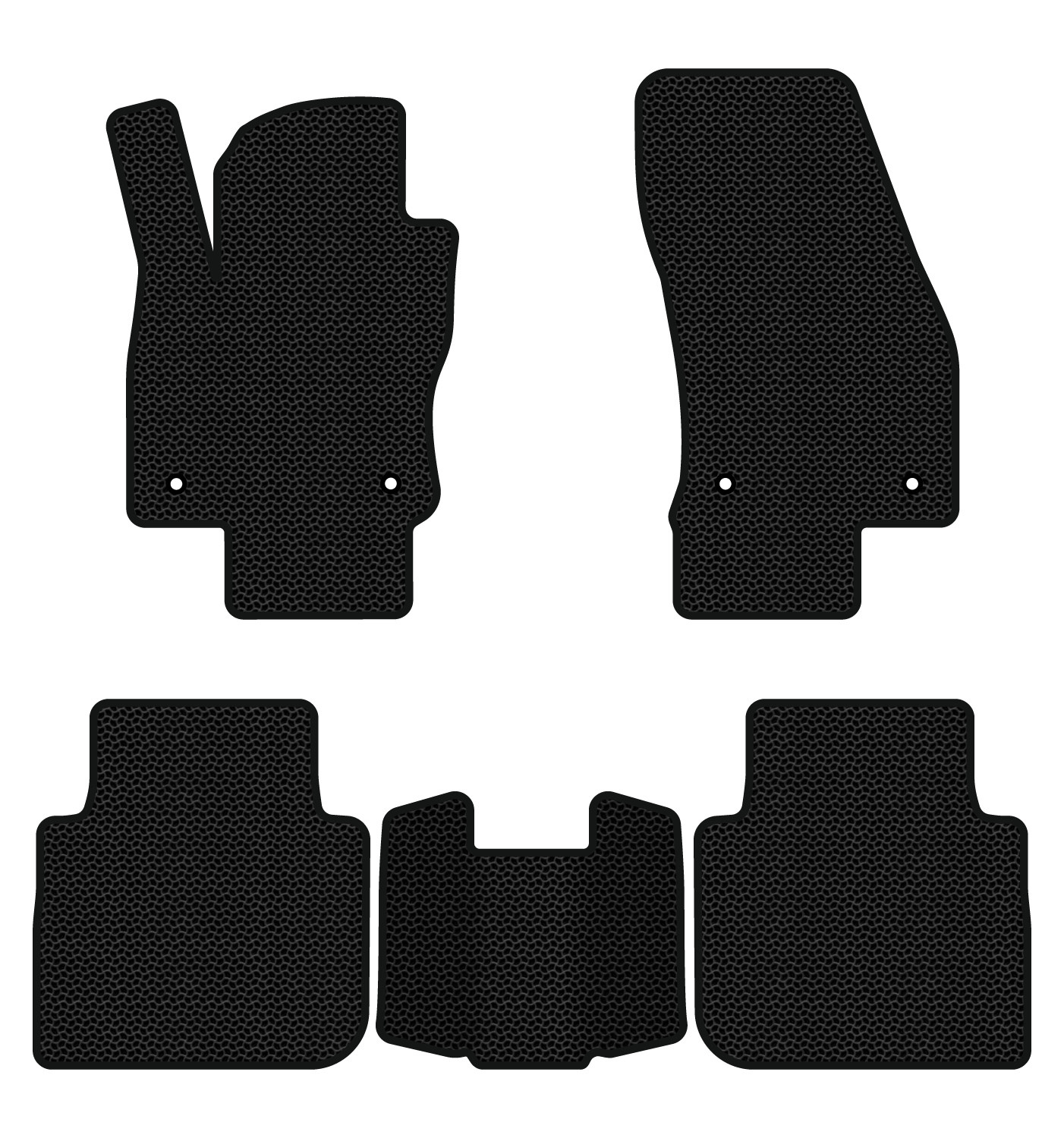 EVA килимки в салон авто EVAtech для Tiguan Allspace 5 seats Volkswagen 2016-2020 1 покоління SUV USA (VW13965CL5AV4KBB) - Фото 1