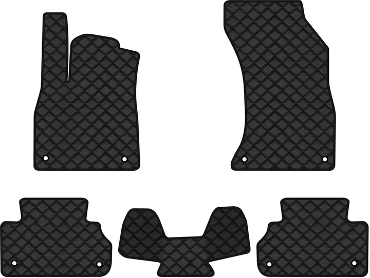 Килимки з екошкіри в салон авто EVAtech ECO для Q5 Quattro Premium (FY) Audi 2017-2024 2 покоління SUV USA AU42729CLK5AV8BBB - Фото 1