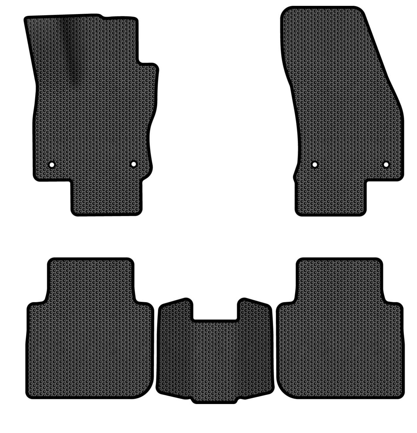 EVA килимки в салон авто EVAtech для Tiguan Allspace 7 seats Volkswagen 2016-2020 1 покоління SUV USA (VW1727CK5AV4SBB) - Фото 1