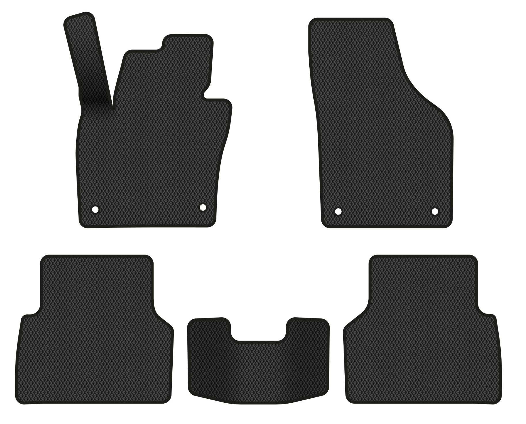 EVA коврики в салон авто EVAtech для Tiguan (NF) MT Volkswagen 2007-2018 1 поколение SUV EU (VW32987CR5AV4RBB) - Фото 1