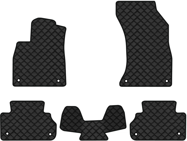 Килимки з екошкіри в салон авто EVAtech ECO для Q5 Quattro Premium (FY) Audi 2017-2024 2 покоління SUV USA AU42729CBK5AV8BBB - Фото 1