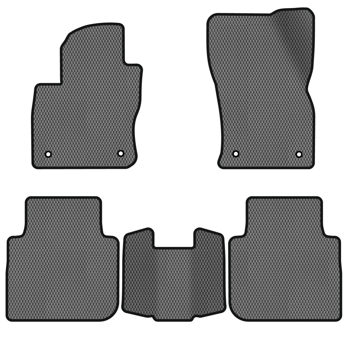 EVA коврики в салон авто EVAtech для Tiguan Allspace 5 seats Volkswagen 2016-2020 1 поколение SUV USA (VW13965CP5AV4RGB) - Фото 1