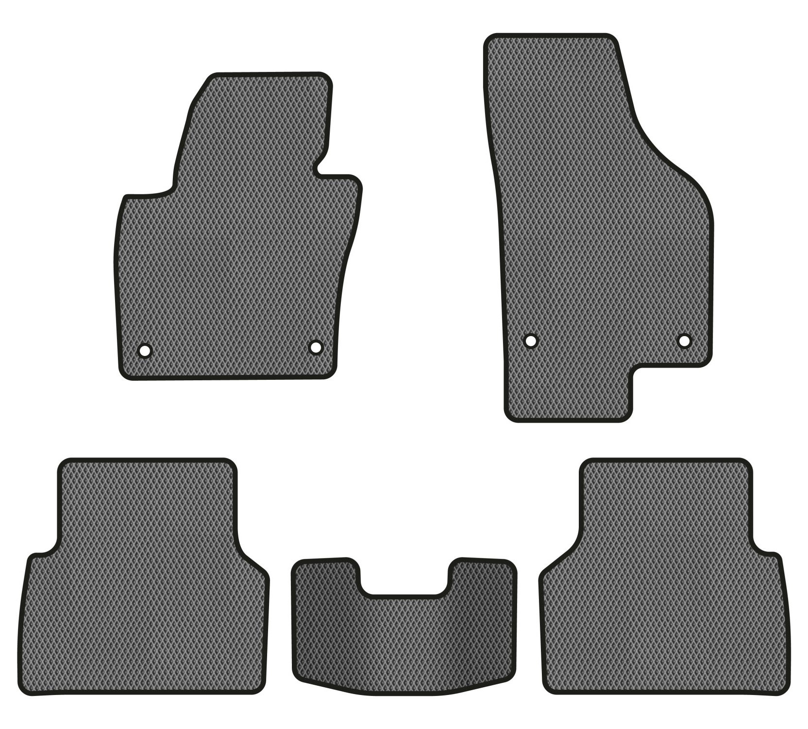 EVA коврики в салон авто EVAtech для Tiguan (NF) AT Volkswagen 2007-2018 1 поколение SUV EU (VW32872CRJ5AV4RGB) - Фото 1
