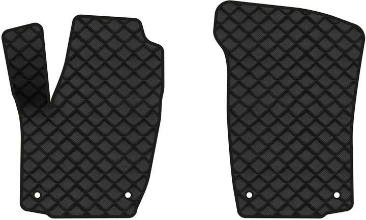 Коврики из экокожи в салон авто передние EVAtech для Rapid Skoda 2012 1 поколение Liftback EU (SK3219A2AV4BBB) - Фото 1