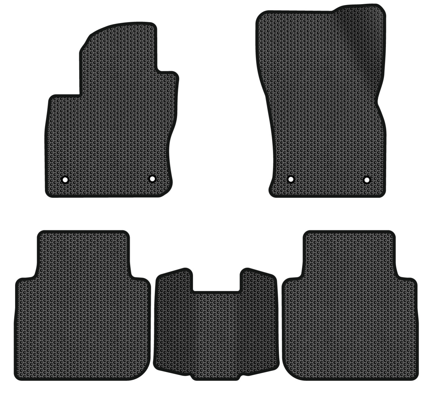 EVA коврики в салон авто EVAtech для Tiguan Allspace 5 seats Volkswagen 2016-2020 1 поколение SUV USA (VW13965CP5AV4SBB) - Фото 1