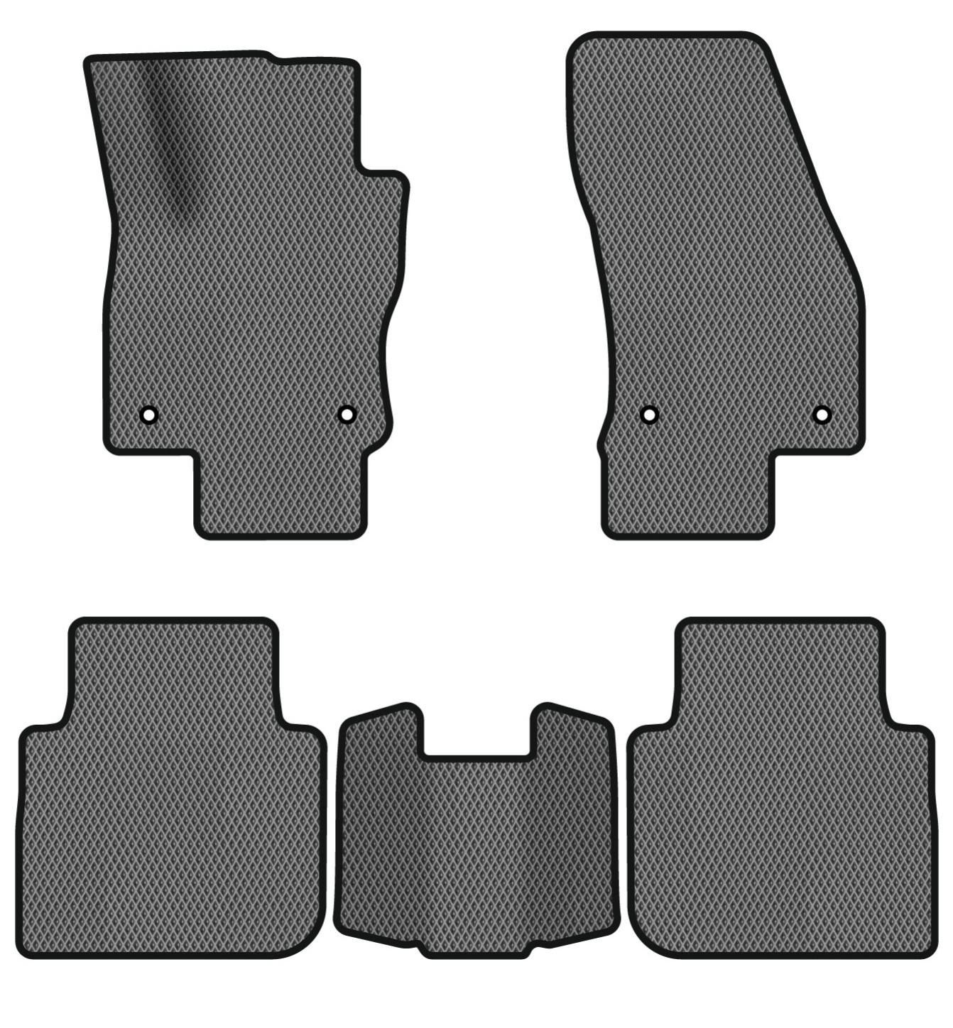 EVA коврики в салон авто EVAtech для Tiguan Allspace 5 seats Volkswagen 2016-2020 1 поколение SUV USA (VW13965CK5AV4RGB) - Фото 1