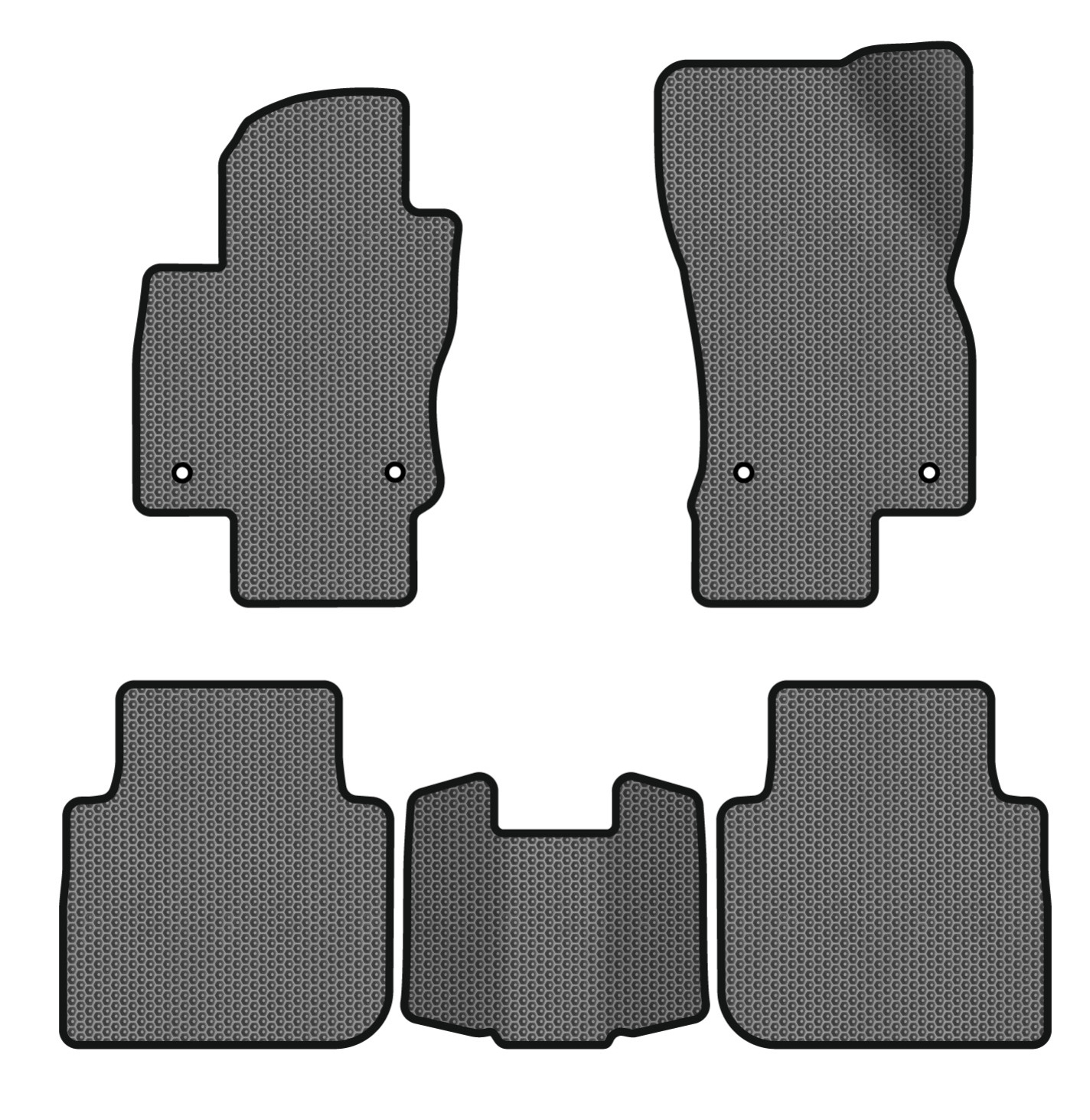 EVA коврики в салон авто EVAtech для Tiguan Allspace 5 seats Volkswagen 2016-2020 1 поколение SUV USA (VW13965CJ5AV4SGB) - Фото 1