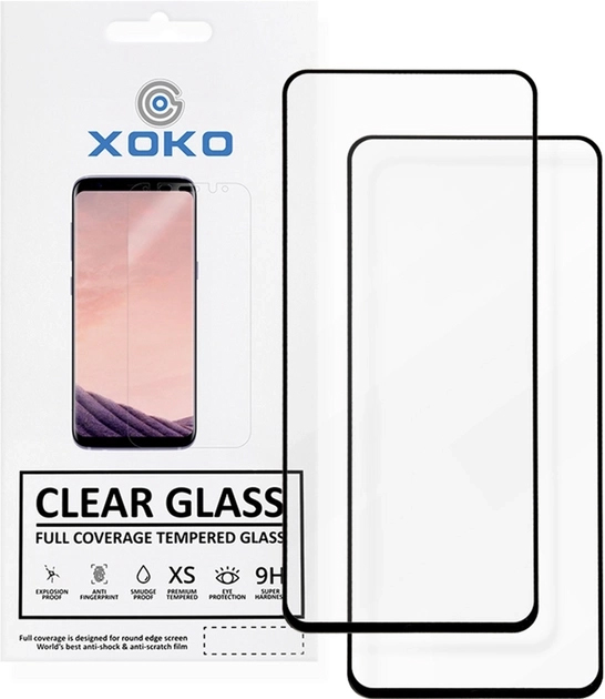 Защитное стекло для смартфона XOKO Full Cover Ultra-Thin 0.25мм Xiaomi Redmi Note 10 Pro Black 2 шт. (XK-FCU-XM-N10PR) - Фото 1