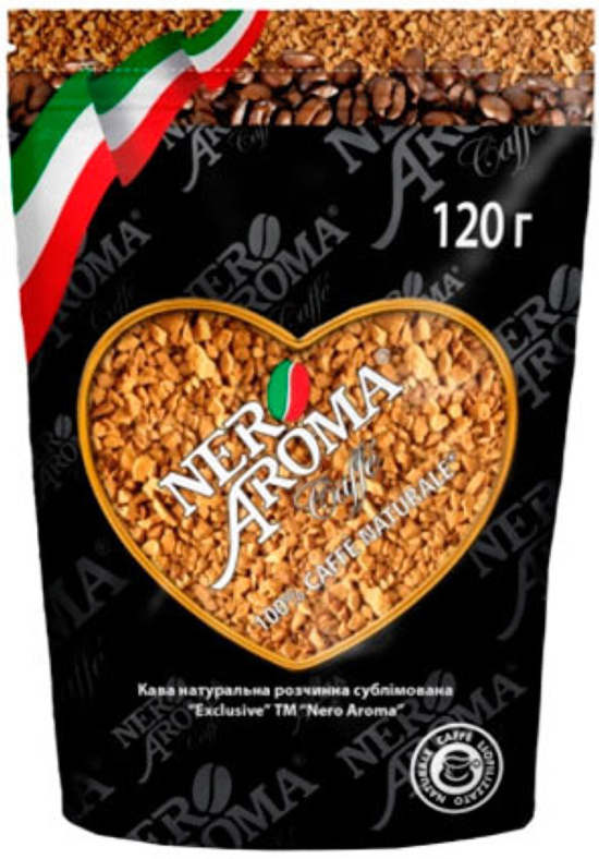 Кофе растворимый Nero Aroma 120 г (4820093484671) - Фото 1