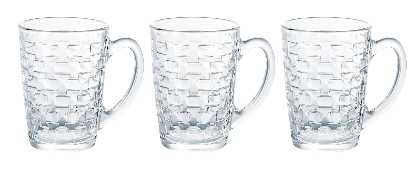Набор чашек Luminarc NEW MORNING CHEQS MUG 3 шт. 320 мл (V2285) - Фото 1
