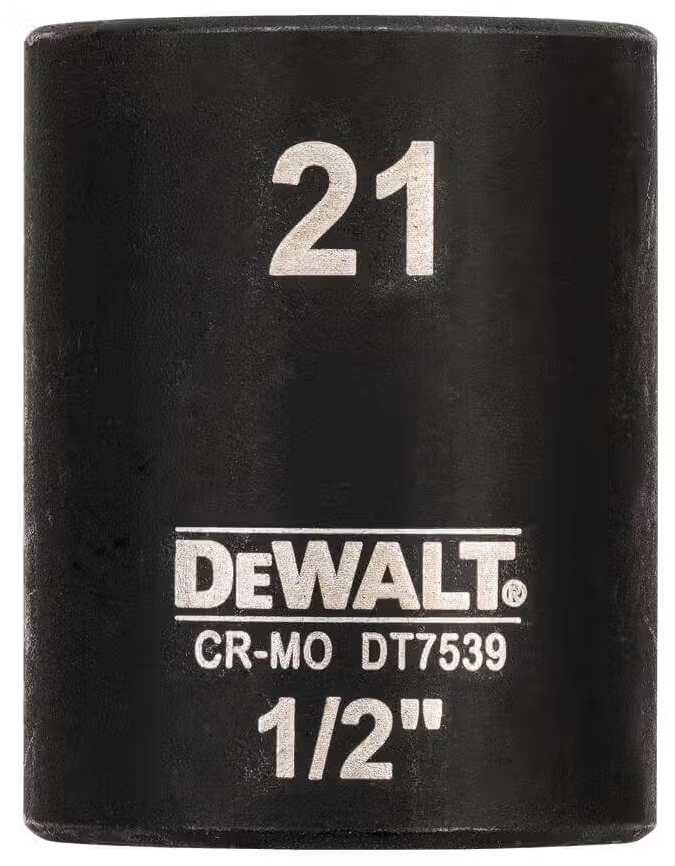 Торцевая головка DeWALT IMPACT 1/2 х 21 мм (DT7539) - Фото 1
